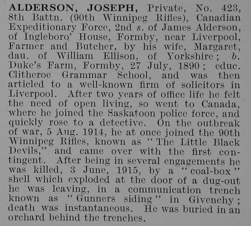 Alderson J Pte 423 8th CEF Obit