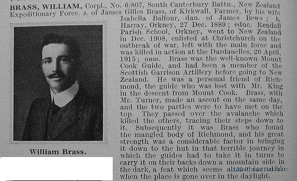 Brass W Cpl 6-807 Canterbury Regiment, N.Z.E.F Obituary De Ruvignys Roll Of Honour Vol 1