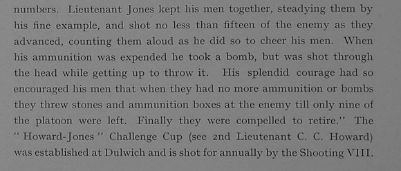 Brandram-Jones R B Lt VC 8th Loyal North Lancashire Regiment Obit Part 2 Dulwich College Roll Of Honour