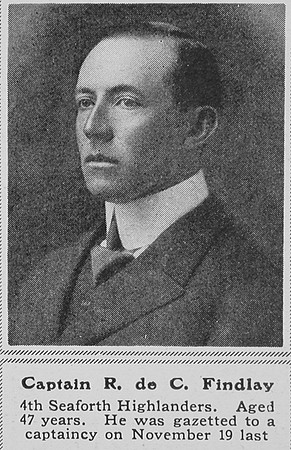 Findlay R de C Captain 4th Seaforth Highlanders The Sphere 3rd April 1915