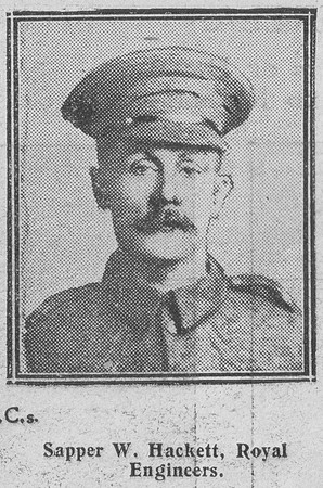 Hackett W Sapper VC Royl Engineers The Graphic 7th Aug 1916