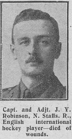 Robinson J Y Captain MC 7th North Staffs Regiment The Graphic 5th Sep 1916
