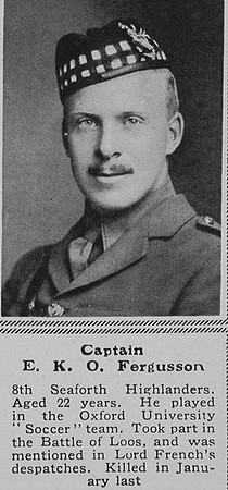 Fergusson E K O Captain 8th Seaforth Highlanders The Sphere 11th Mar 1916