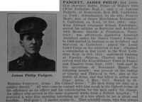 Padgett J P 2nd Lt 21st West Yorkshire Regiment Obit Part 1 De Ruvignys Roll Of Honour Vol 3