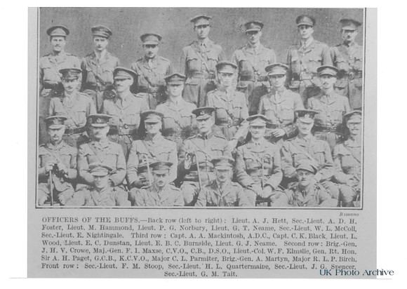 East Kent Regiment Officers Group Photo