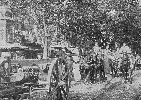 A British Field Battery Going To The Front