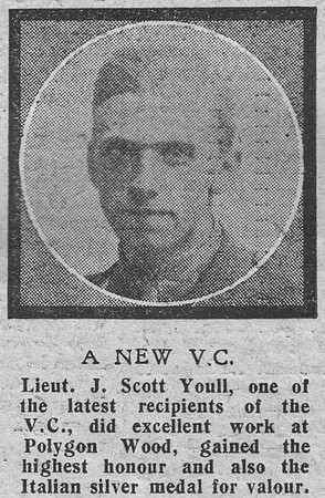 Youll J S Lt VC Northumberland Fusiliers The Graphic 27th July 1918
