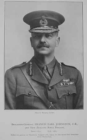 Johnston F E Brig Gen CB New Zealand Rifle Brigade