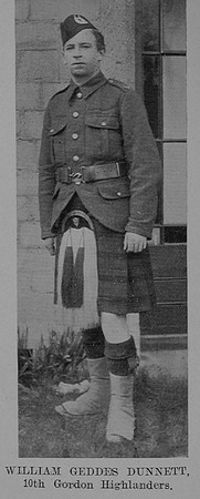 Dunnett W G Pte 10th Gordon Highlanders The Sword Of The North Highland Memories Of The Great War - Dugald MacEchern