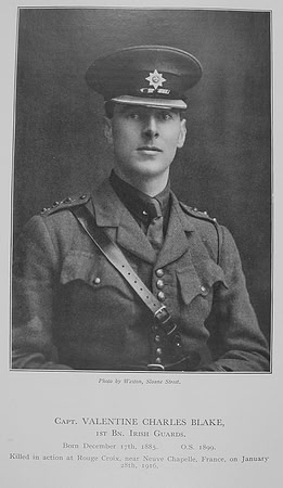 Blake V C Captain 1st Irish Guards