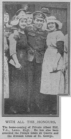 Hill A Pte VC 10th Royal Welsh Fusiliers The Graphic 16th Oct 1916