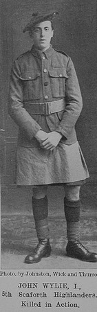 Wylie J Pte 241369 4th Seaforth Highlanders The Sword Of The North Highland Memories Of The Great War - Dugald MacEchern