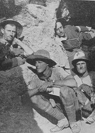 Some Men Of The Australian 10th Light Horse In Their Trenches On Gallipoli