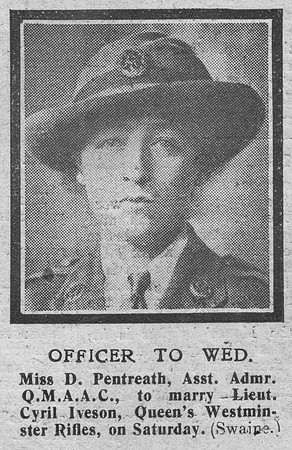 Pentreath D Miss QMAAC The Graphic 11th Oct 1918