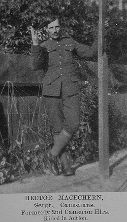 Macechern H Sergt 139637 75th Canadian Infantry (Central Ontario Regiment) The Sword Of The North Highland Memories Of The Great War - Dugald MacEchern