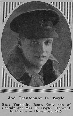 Boyle C 2nd Lt 4th East Yorks Regt The Sphere 23rd June 1917