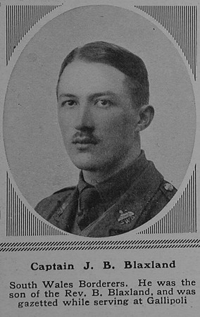 Blaxland J B Captain 4th South Wales Borderers The Sphere 3rd Mar 1917
