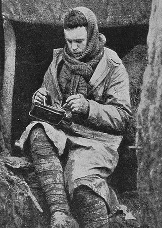 A British Soldier Eating His Dinner