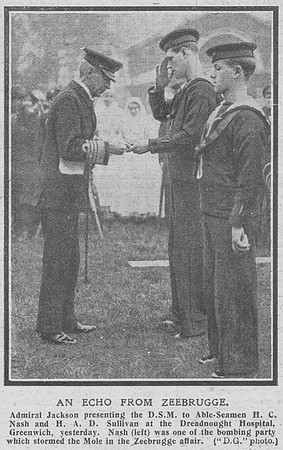 Nash H C AB DSM Royal Navy The Graphic 17th Oct 1918