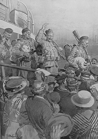 British Expeditionary Force Arriving In France August 1914