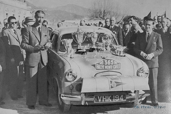 A British Ford Zephyr After Winning The Monte Carlo Rally 1953