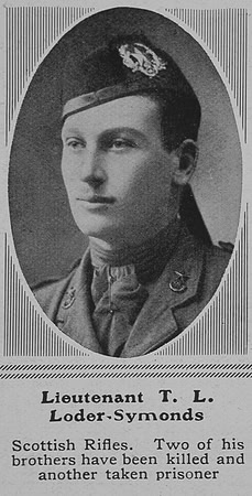Loder-Symonds T L Lt Cameronians The Sphere 5th Jun 1915