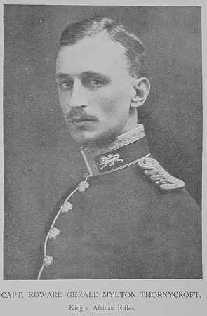 Thornycroft E G M Captain Kings Own Attd Kings African Rifles