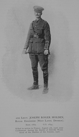 Holden J R 2nd Lt Royal Engineers