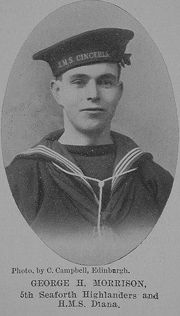Morrison G H AB HMS Diana Mercantile Marine Formerly 5th Seaforth Highlanders The Sword Of The North Highland Memories Of The Great War - Dugald MacEchern