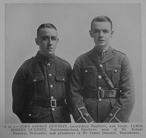 Dunnett J G Pte Lancashire Fusiliers & Dunnett J R Lt Northumberland Fusiliers The Sword Of The North Highland Memories Of The Great War - Dugald MacEchern