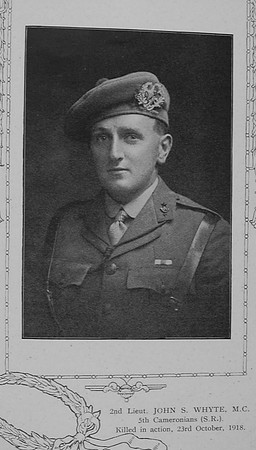Whyte J S 2nd Lt 5th Cameronians