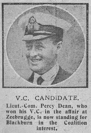 Dean P Lt Comm VC RNVR The Graphic 28h Nov 1918