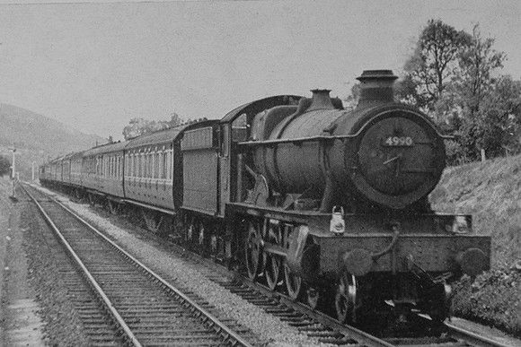 No 4990 Clifton Hall Begins The Descent From Church Stretton Towards Shrewsbury