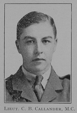 Callander C B Lt MC Royal Munster Fusiliers