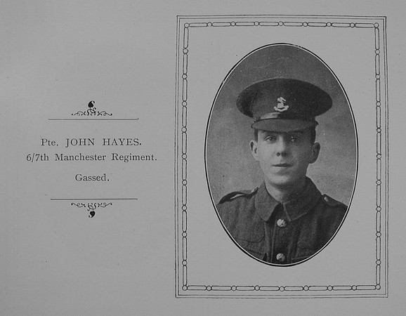Hayes J Pte 7th Manchester Regiment William Graham Co Roll Of Honour