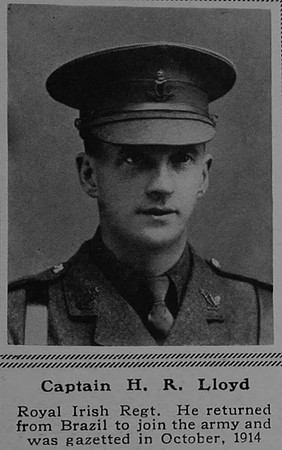 Lloyd H R Captain 6th Royal Irish Regiment The Sphere 9th Dec 1916