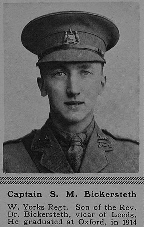 Bickersteth S M Captain 15th West Yorkshire Regiment (Prince of Wales's Own) The Sphere 9th Sep 1916