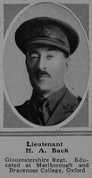 Back H A Lt 1st Gloucestershire Regiment The Sphere 23rd Dec 1916