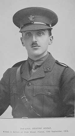 Hoole G 2nd Lt 15th London Regiment