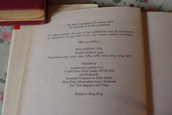 Alice In Wonderland MacMillan 1978 Edition