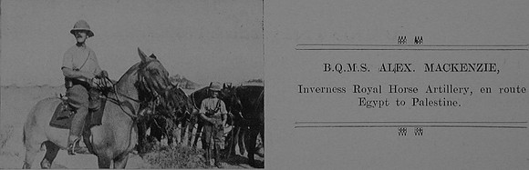 MacKenzie A Batt Qtr Mst Sergt Royal Horse Artillery The Sword Of The North Highland Memories Of The Great War - Dugald MacEchern