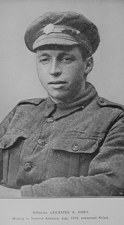 Dixey L A Rfn 301329 5th London Regiment
