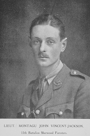 Vincent-Jackson M J Lt 11th Notts And Derby Regiment