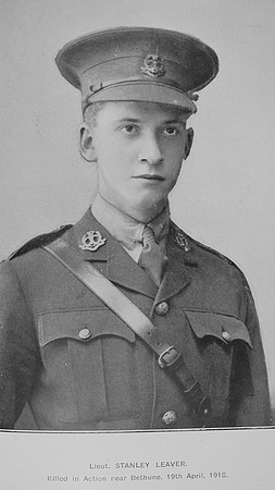 Leaver S Lt 17th Attd 21st Middlesex Regiment