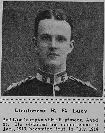 Lucy R E Lt 2nd Northamptonshire Regiment The Sphere 1st May 1915