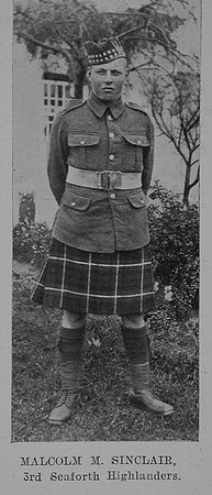 Sinclair M M Pte 3rd Seaforth Highlanders The Sword Of The North Highland Memories Of The Great War - Dugald MacEchern