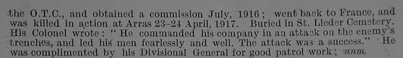 Phillips A 2nd Lt 2nd Royal Welsh Fusiliers Obit Part 2 De Ruvignys Roll Of Honour Vol 3