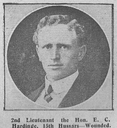 Hardinge E C 2nd Lt 15th Hussars The Graphic 4th Sep 1914