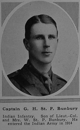 Bunbury G H St P Captain Indian Army The Sphere 10th Mar 1917