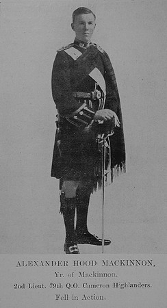 Mackinnon A H 2nd Lt 1st Cameron Highlanders The Sword Of The North Highland Memories Of The Great War - Dugald MacEchern